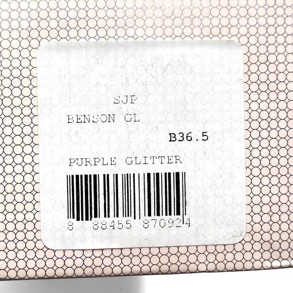 SJP Sarah Jessica Parker 36.5 EU‎ Purple Stiletto Dress Sandals Heels Shoes - Picture 13 of 14